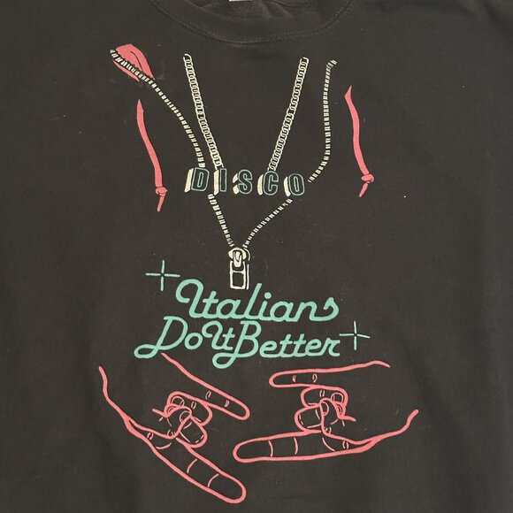 Italians Do It Better Disco Sweatshirt Size M Johnny Jewel Chromatics - Picture 2 of 10